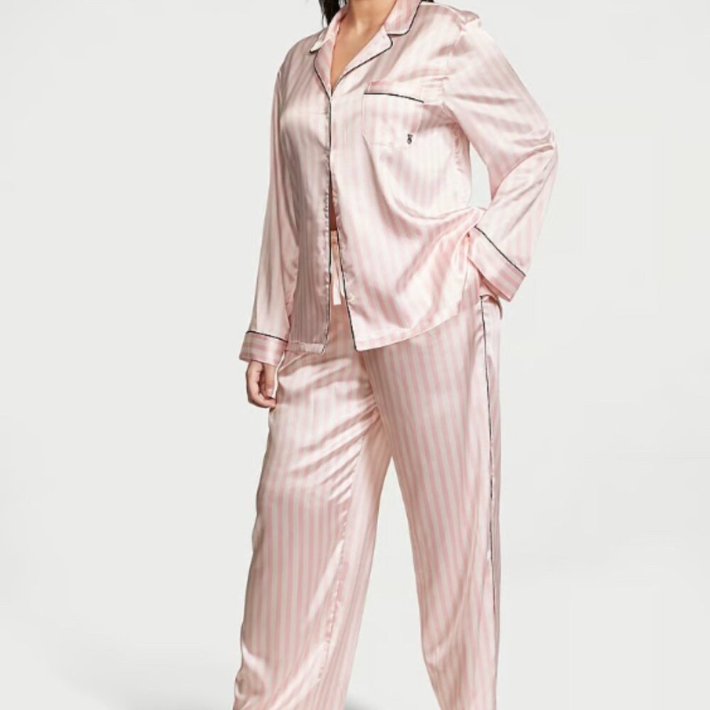 Victoria's Secret Glazed Satin Long Pajama Set - BRAND NEW
